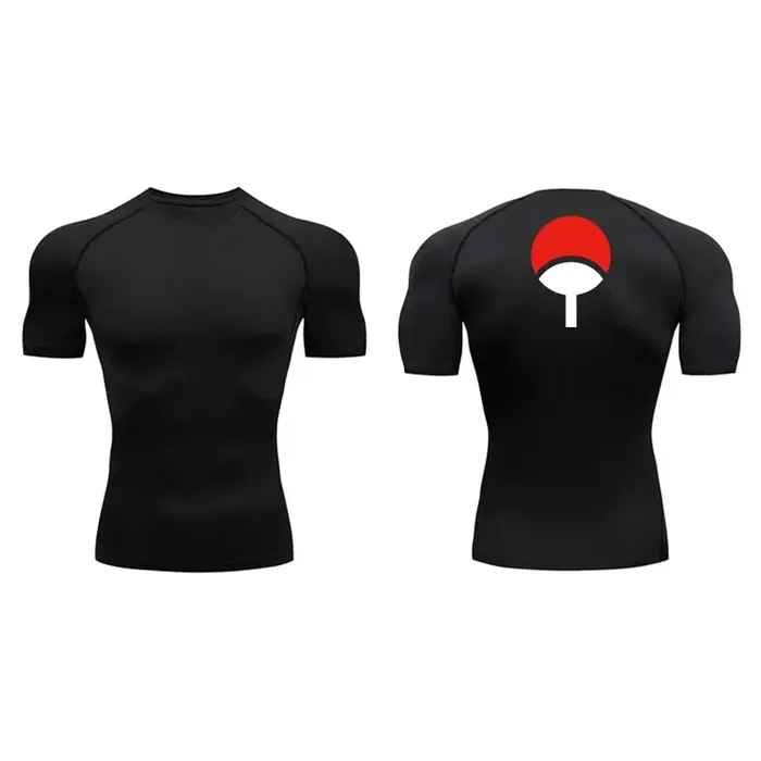 T-shirts de compression graphiques pour hommes, athlétiques, à séchage rapide, anti-UV, extensibles,