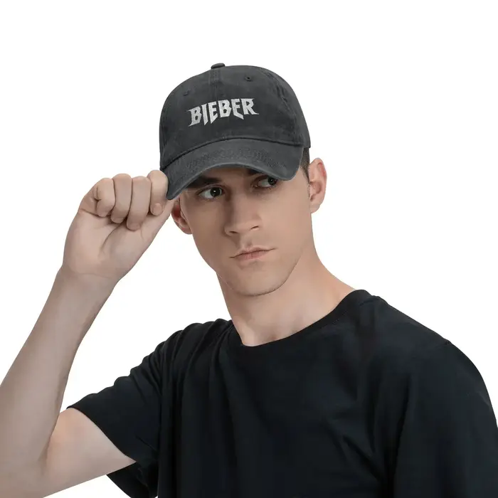 Justins Biebered Logo casquette de Baseball délavé à la mode soleil camionneur chapeau été unisexe-adolescents Kpop