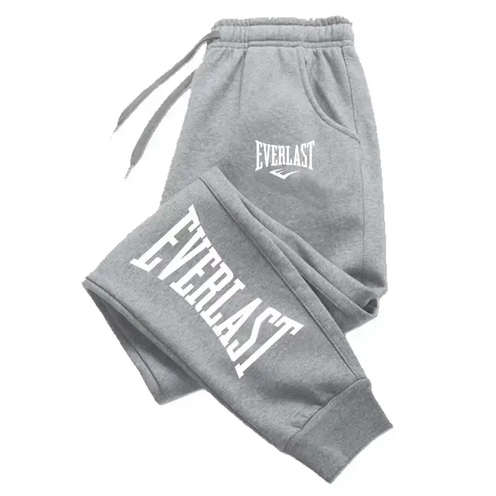 EVERLAST Pantalon de jogging unisexe en molleton, style streetwear sport oversize, pour la course, c
