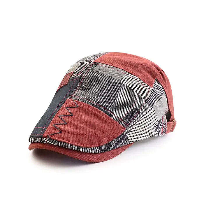 Casquette de baseball de luxe ajustable pour homme en coton, casquette plate, casquette Ivy, casquet