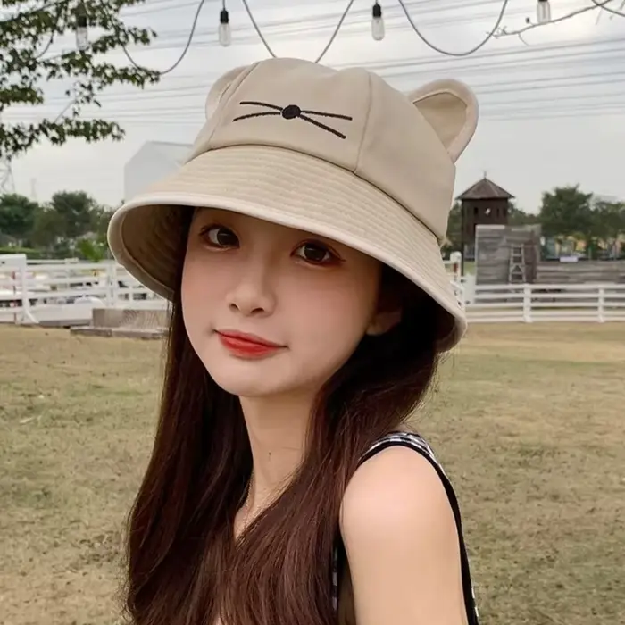 Chapeau Bob Femme à Oreilles de Chat Kawaii