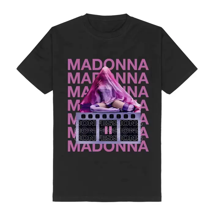 T-shirt unisexe streetwear Madonnaa CONFESSIONS II, imprimé graphique, vêtements décontractés, coupe