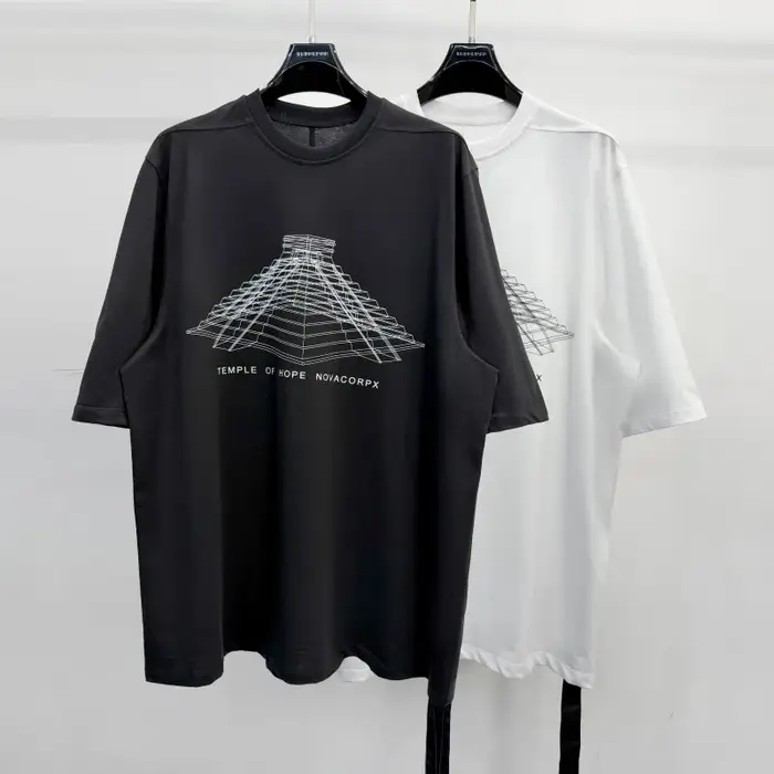 T-shirt Homme Oversize Décontracté Owen Seak 100% Coton Gothique Vêtements