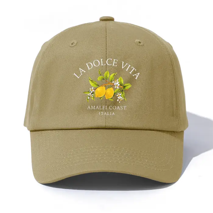 Casquette de Baseball imprimée LA DOLCE VITA pour adultes, chapeau de papa réglable et doux de Style