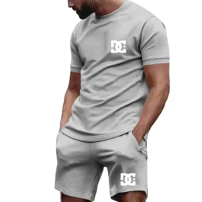 Nouvel ensemble d'été pour homme : T-shirt à manches courtes et short respirant – Tenue décontractée