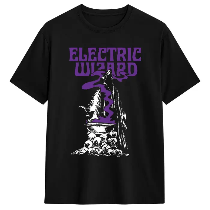 Electric Wizard T-shirts pour hommes, t-shirts humoristiques à manches courtes, col rond, 100% coton