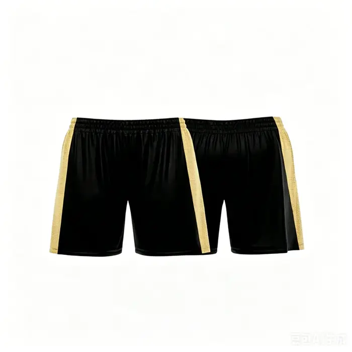 Short de plage beige et noir personnalisé, respirant et tendance pour l'été