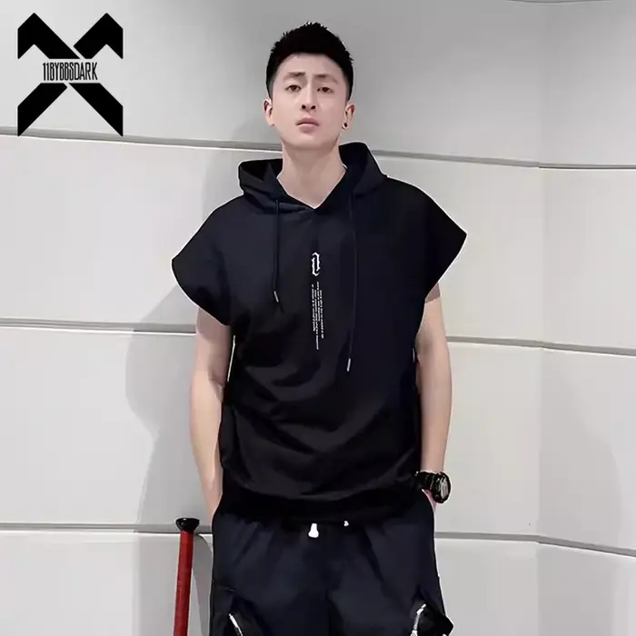 T-Shirt en Coton Noir pour Homme