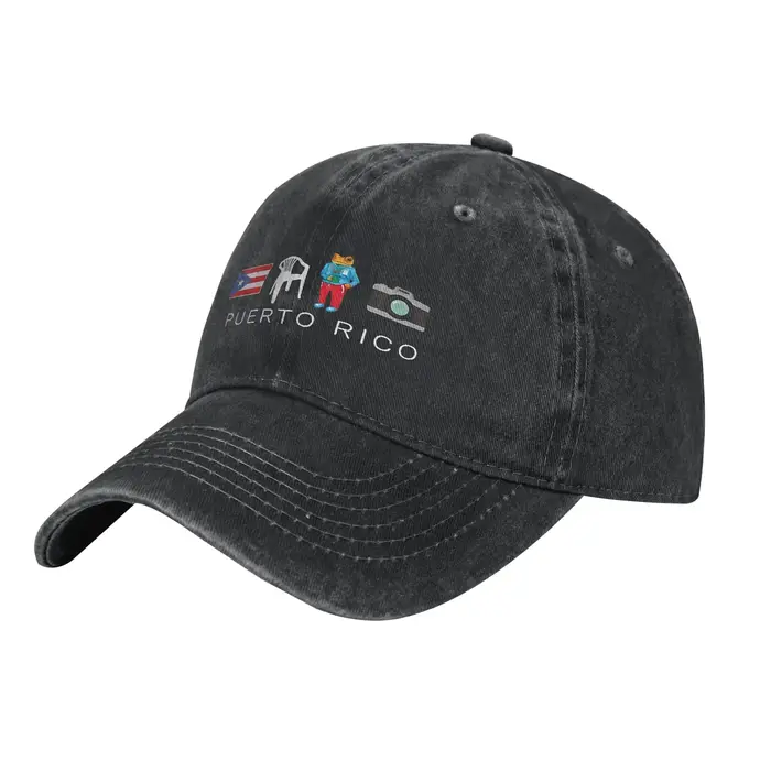 Porto Rico DTMF Bad Bunny Casquette de baseball Rétro Denim Debi Tirar Mas Foto Casquette Snapback p