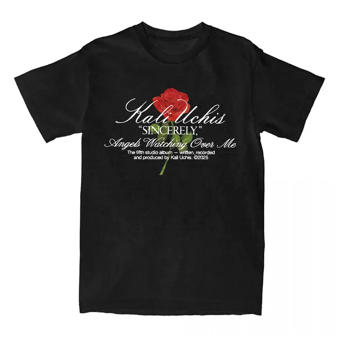 Sincerely Rose T-Shirt KALI UCHIS chanteur graphique t-shirts à manches courtes coton femme