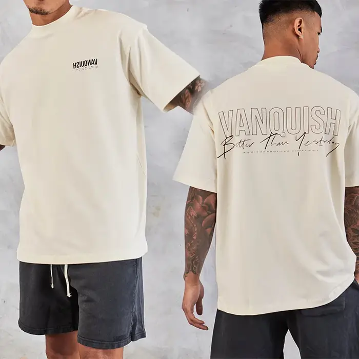 T-shirt de sport oversize en coton pour homme et femme