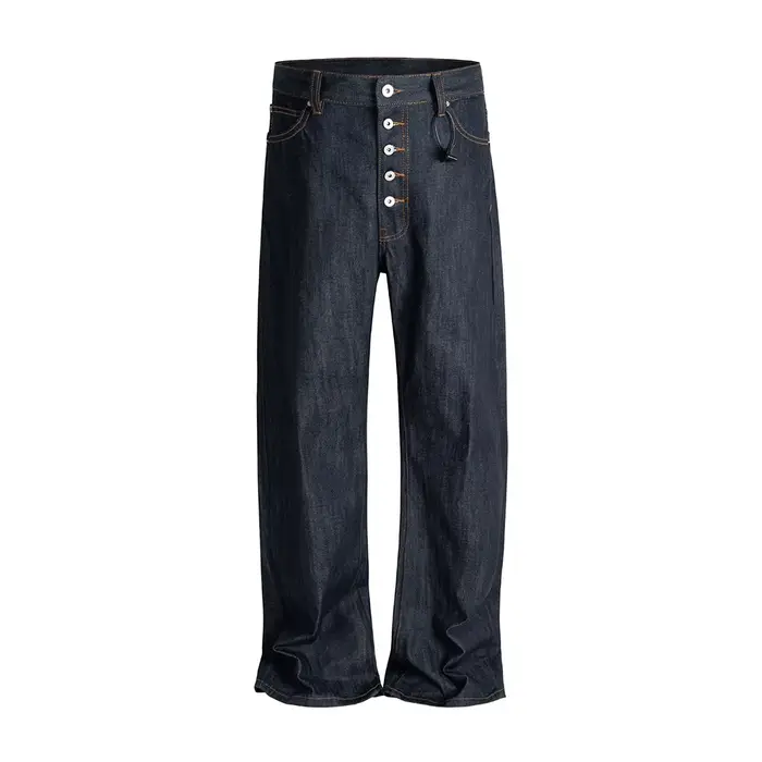 Jean Original coupe botte Vintage pour hommes pantalon en Denim Baggy droit ample Ropa Hombre pantal