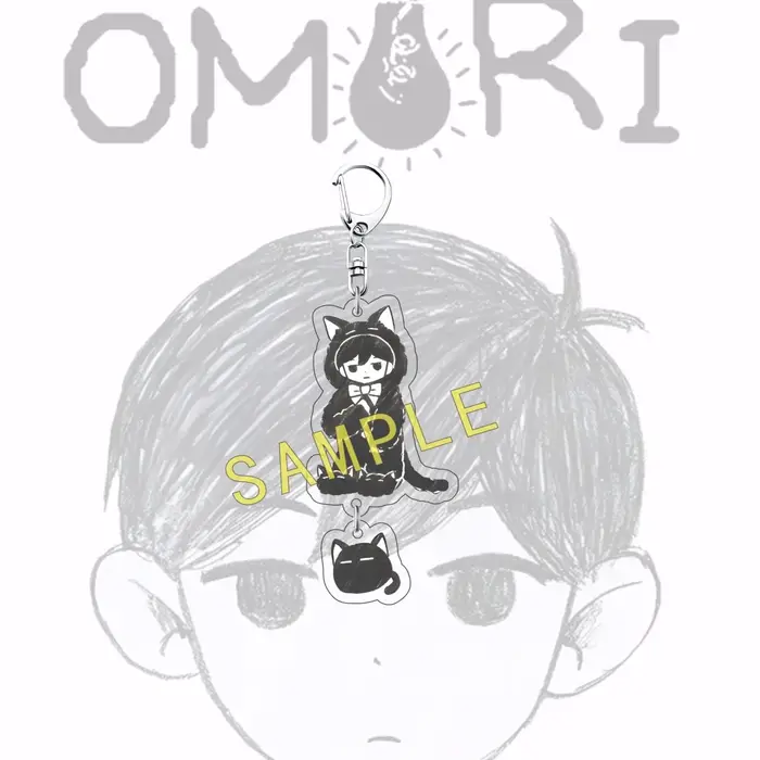 Pendentif en acrylique Anime OMORI 6CM, décoration pour clés de voiture, breloque pour sac à dos, ca