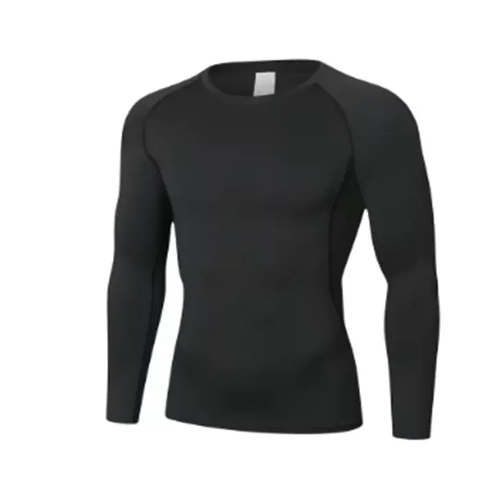 T-shirt homme course Sport T-shirt hommes Compression Fitness hauts T-shirt séchage rapide entraînem