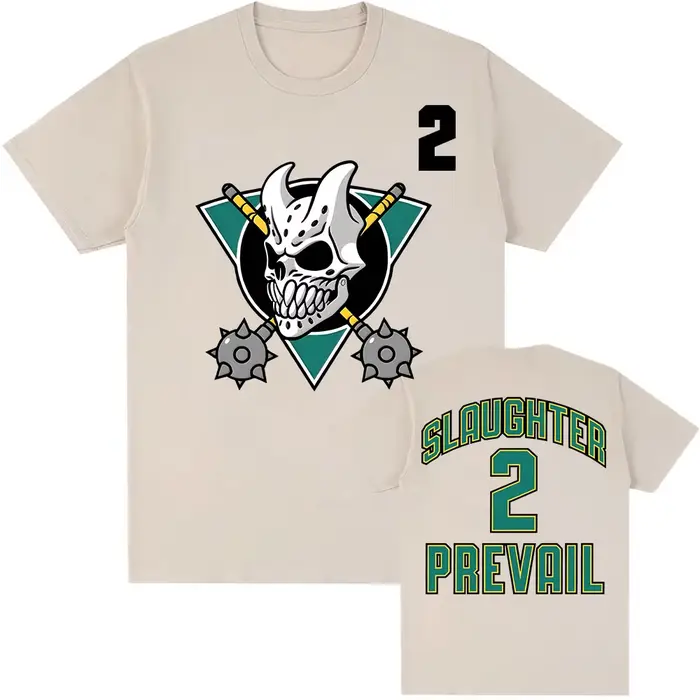 SLAUGHTER TO PREVAIL Hockey T-shirt à manches courtes coton col rond mode t-shirts hommes femmes vêtements unisexe Streetwear Hip Hop hauts