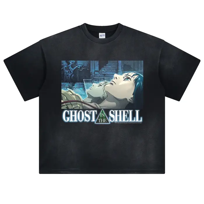 Japonais Vintage Anime DTG T-shirt imprimé été hommes Harajuku Street Wear T-shirt mode haut surdime