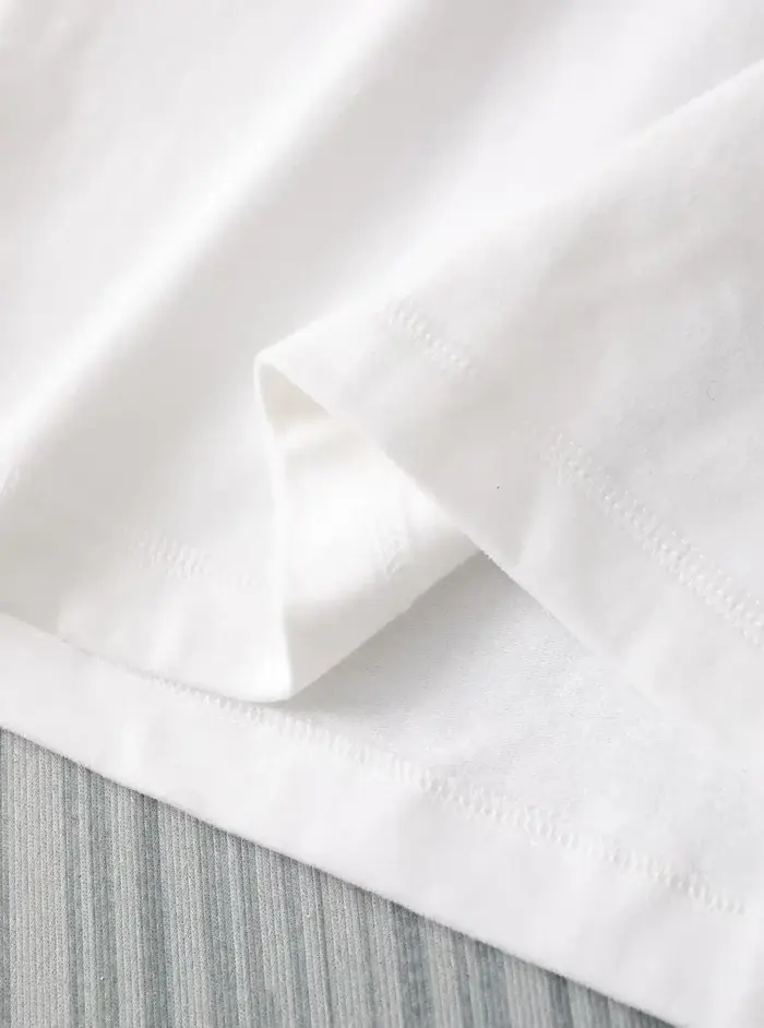 T-shirt confortable et tendance à rayures tomate