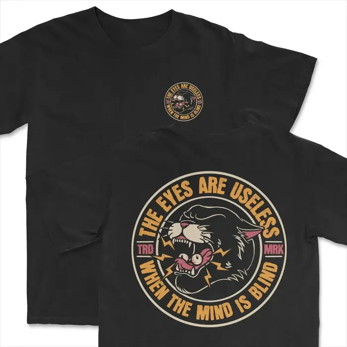 T-shirt unisexe surdimensionné en coton Y2K Streetwear avec motif double face tatouage panthère rose style old school été 2026
