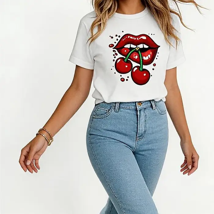 T-shirt tendance et créatif pour femmes