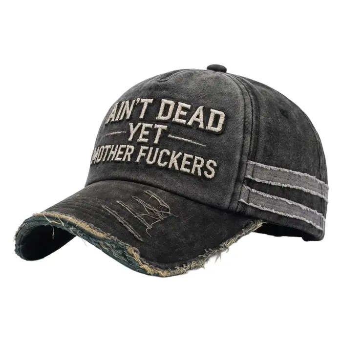 Casquettes de baseball vintage pour hommes et femmes, broderie amusante « Not Dead Yet », réglables,