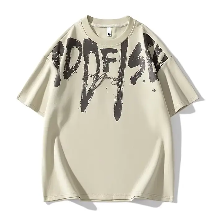 T-shirt à manches courtes épais style américain pour homme