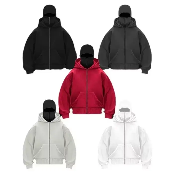 Cagoule à capuche zippée pour homme