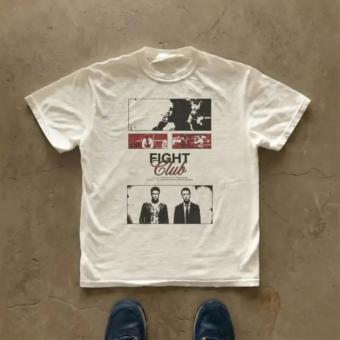 T-shirt graphique avec citation de film Fight Club, T-shirt du film de David Fincher, T-shirt graphi