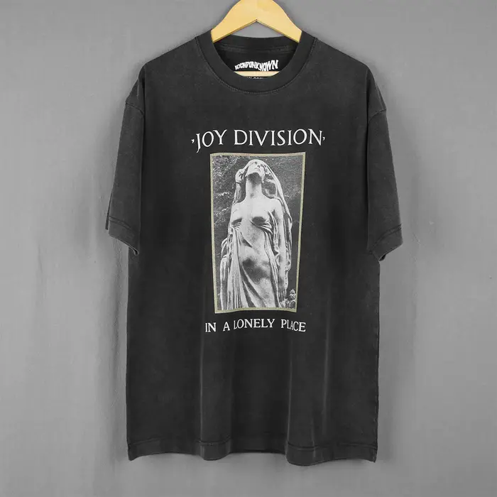 T-shirt Joy Division In A Lonely Place Song Vintage Post Punk Band Merch pour hommes