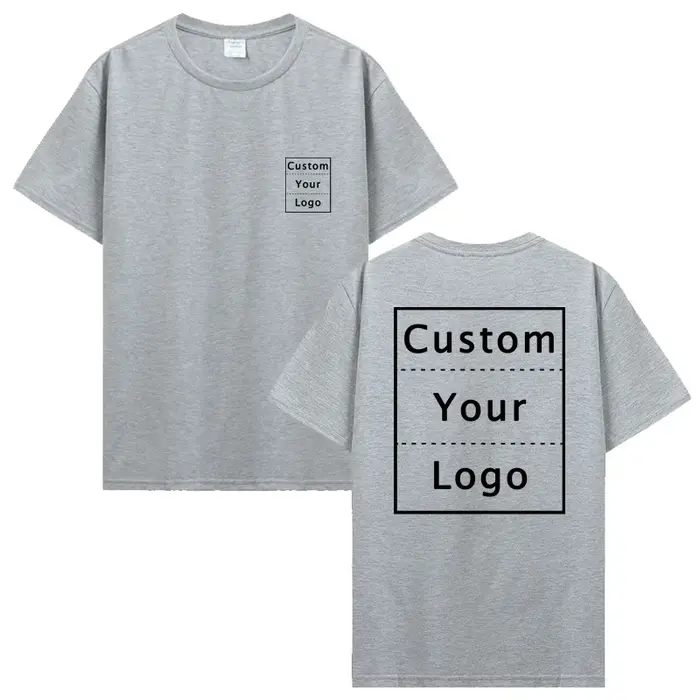 T-shirt imprimé personnalisé personnalisé votre conception T-shirt bricolage Photo Logo texte hommes