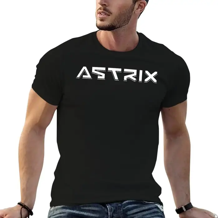T-shirt avec logo Astrix, t-shirts personnalisés pour homme, t-shirt graphique vintage pour homme