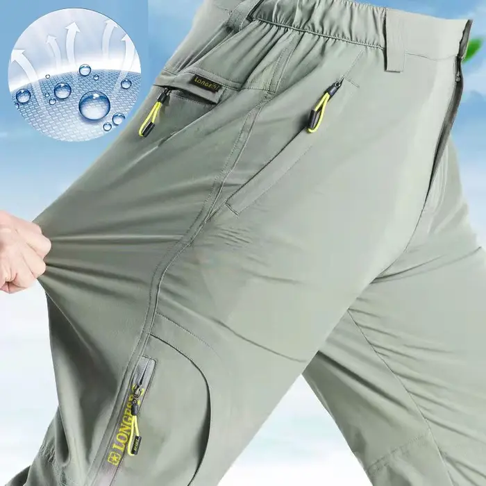 SFABL L-5XL D'été À vaccage Rapide Pantalon Hommes commandé Imperméable DulPants pantalon de peche h