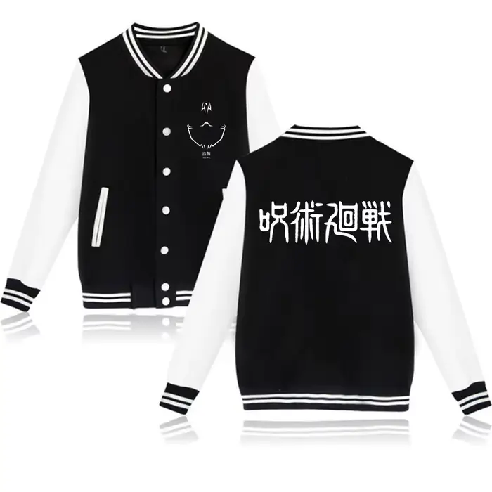 Veste de Baseball à capuche, Anime Jujutsu Kaisen, Gojo Satoru gothique Y2k, sweat-shirt unisexe, ma
