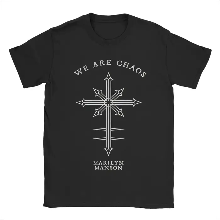 Marilyn Manson Music Tour t-shirt pour hommes femmes imprimé t-shirts vêtements en coton