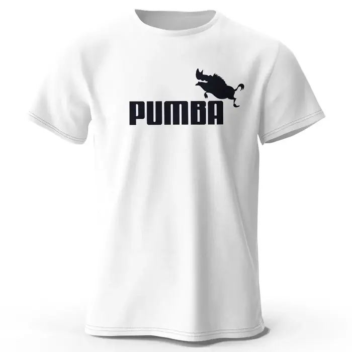 T-shirt imprimé Joke The Pumba pour hommes, 100% coton, surdimensionné, avec graphismes amusants, po