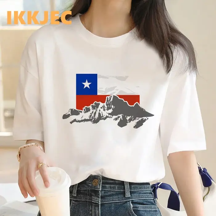 Chile t-shirt femmes couple harajuku grunge vintage streetwear t-shirt harajuku kawaii esthétique