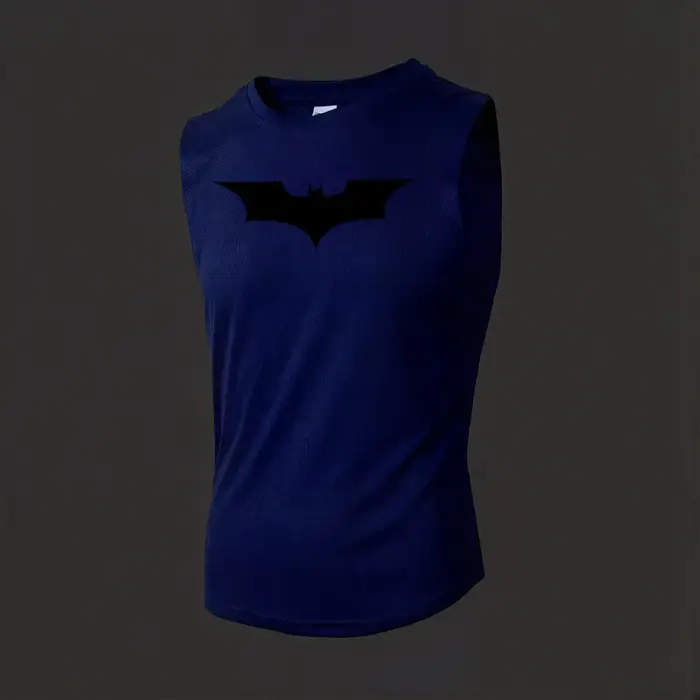 T-shirt sans manches ample imprimé chauve-souris pour homme