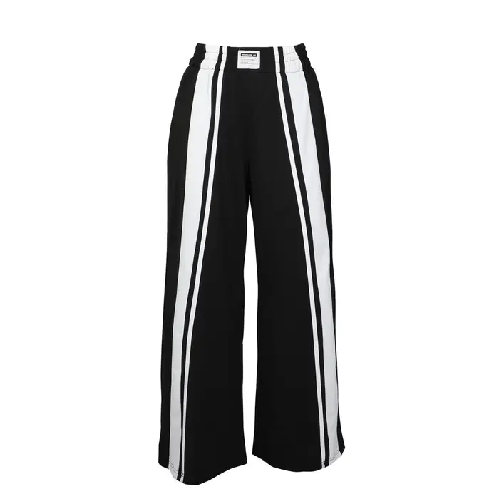 Pantalon de jogging pour femme, pantalon de survêtement large à taille haute, ample, avec bandes lat