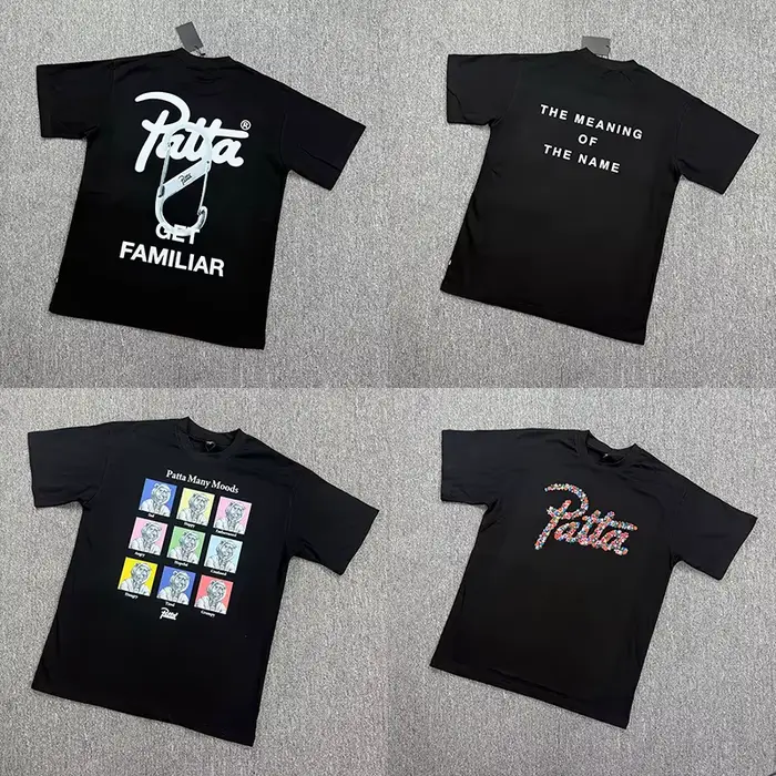 PATTA T-shirt Tops Hommes Femmes Quotidien Décontracté Plusieurs styles Imprimé Manches courtes