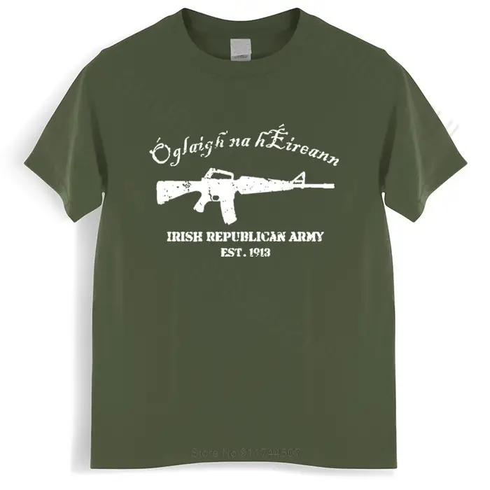 Nouveau arrivé hommes t-shirt hommes t-shirt femmes nouveauté t-shirt la armée républicaine irlandai