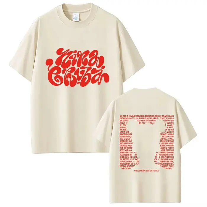 T-shirt graphique Singer Nina Chuba Arena Tour pour hommes et femmes, T-shirts en coton à col rond, 