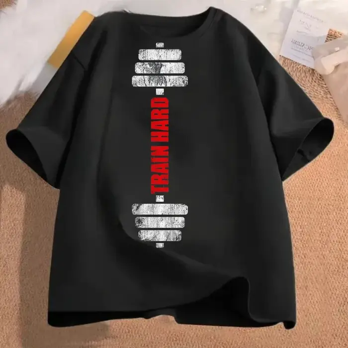 T-shirt graphique haltères de gym