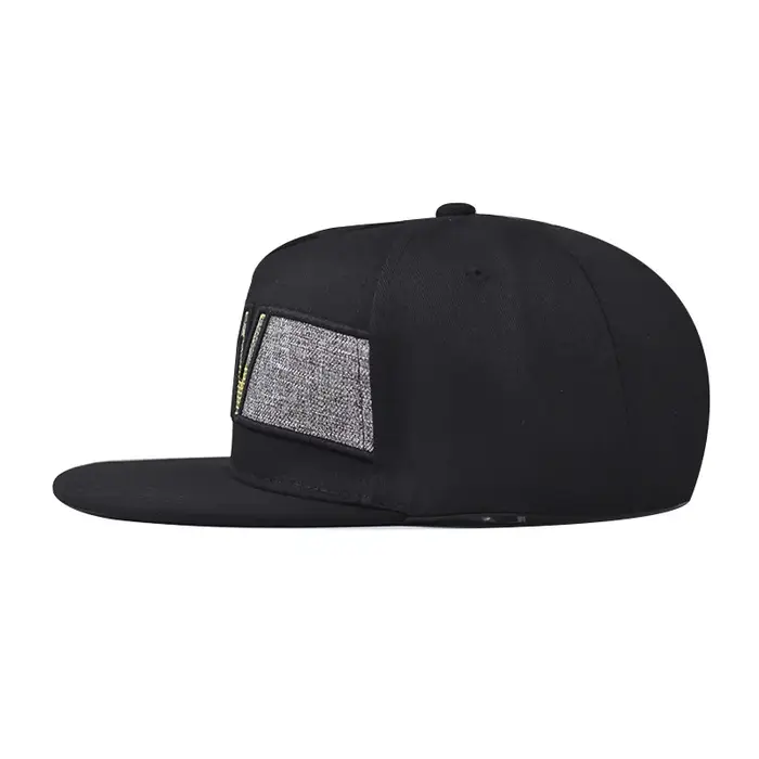 Casquette Hip-Hop Plate NOUVELLE avec motif brodé – Tendance Printemps-Automne