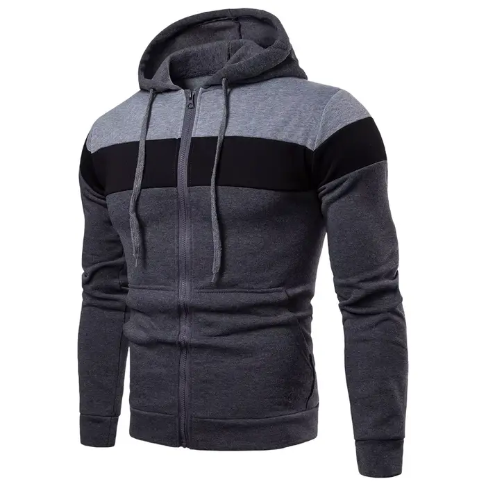 Sweat à capuche pour hommes noir blanc armée vert rouge