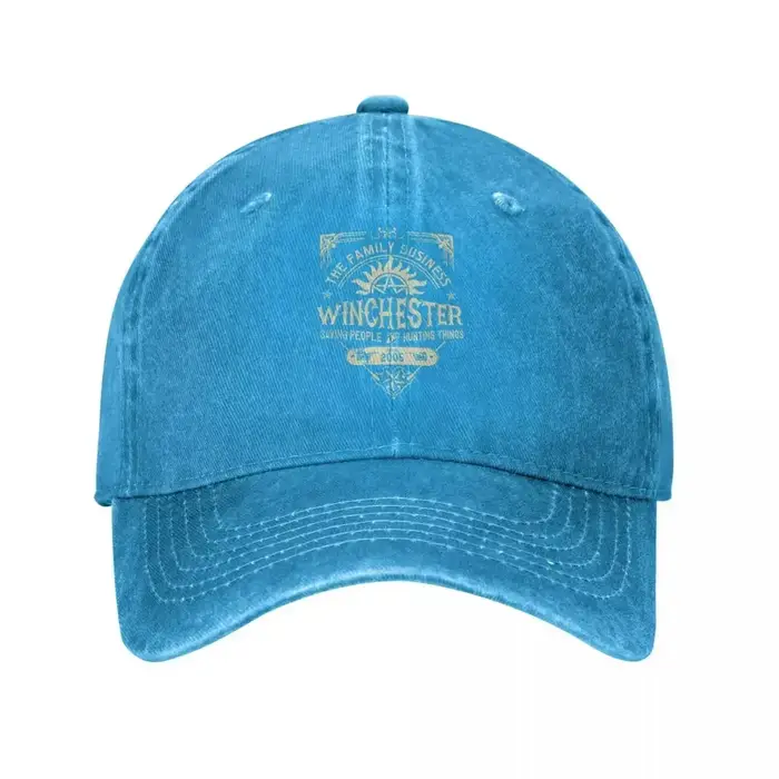 Hip Hop surnaturel Winchester unisexe casquettes de Baseball en détresse lavé casquettes chapeau Vin