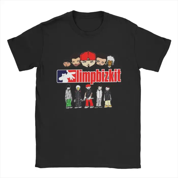 Incroyable de Limp Bizkit T-Shirt imprimé hommes femmes t-shirts en coton drôles col rond à manches 