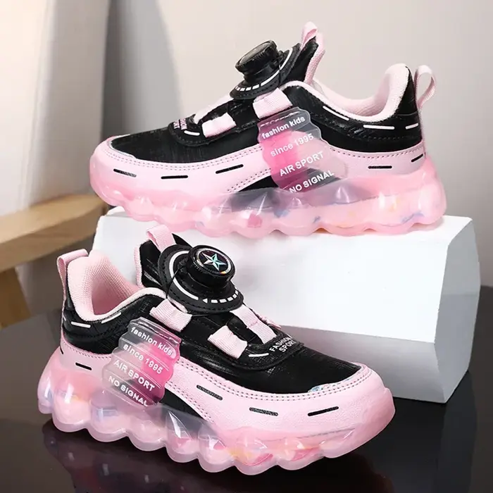 Baskets antidérapantes en cuir pour enfants de 5 à 16 ans, chaussures de marche décontractées pour f