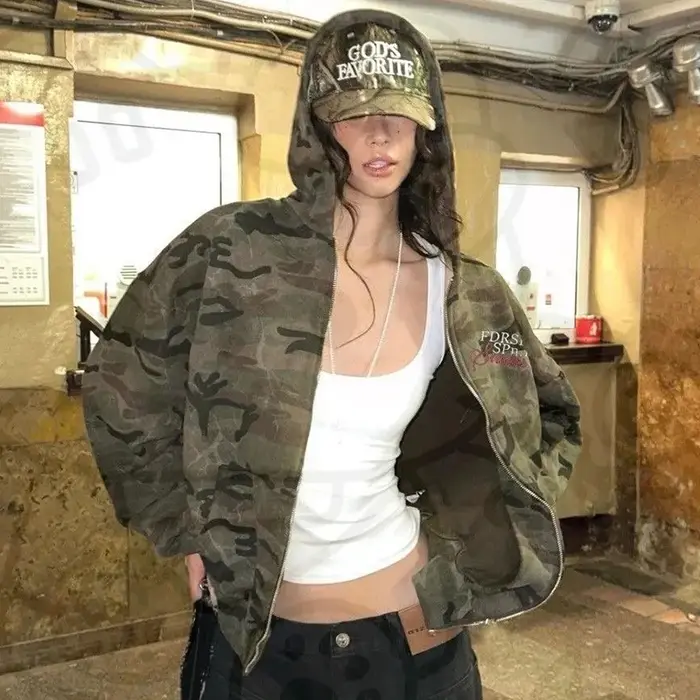 Sweat à capuche de Camouflage de rue