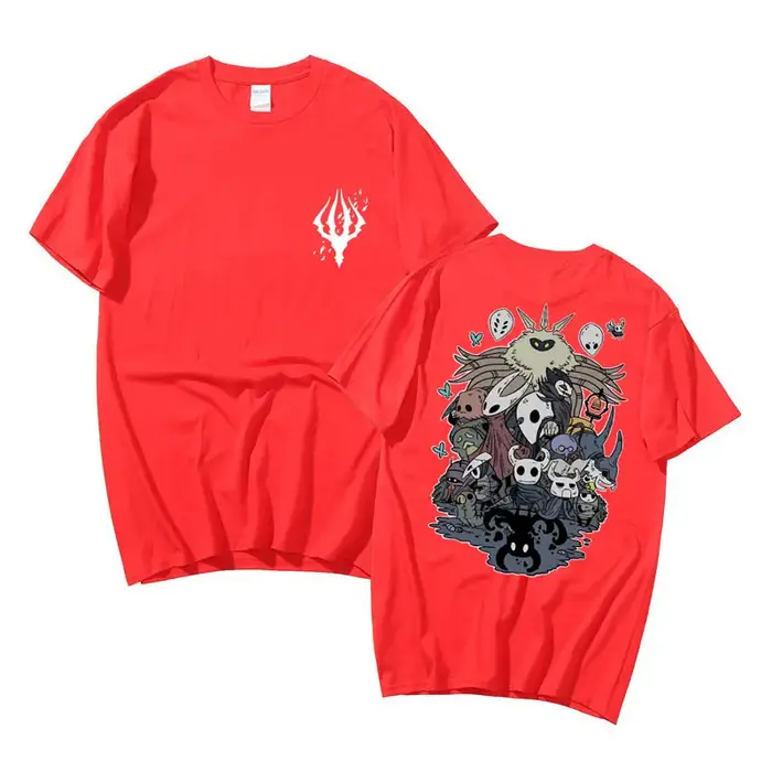 T-shirt en coton Anime Hollow Void Knight pour hommes et femmes, Streetwear manga, Harajuku Respzed,