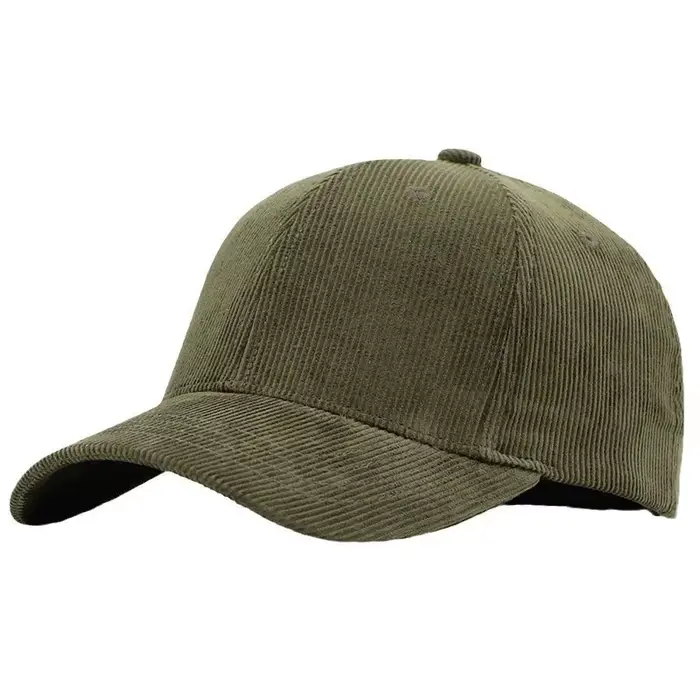 Casquette en velours côtelé pour homme à grande circonférence de tête