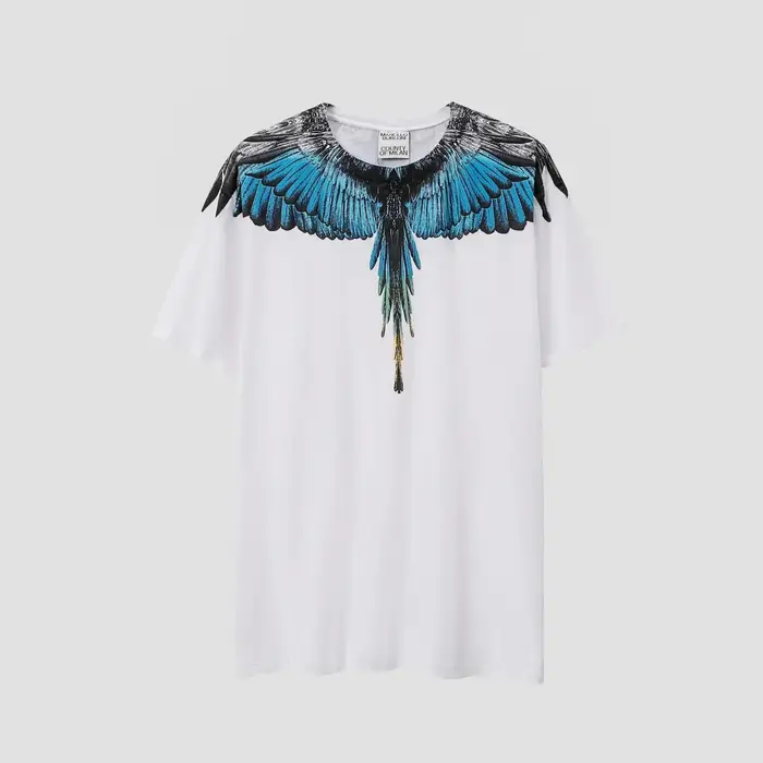 Classique MB marque ailes imprimer MARCELO BURLON Top qualité manches courtes T-Shirts séchage rapid